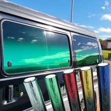 Car Window Tint Film 2-Color Gradients Film Windshield Sun Shade Heat  UV Block