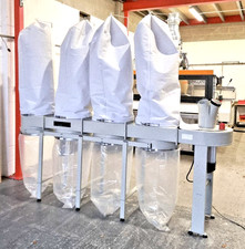 RW Machines 4 Bag Dust Extraction Extractor FM470 Unit 1200x500 Per Bag 2683CFM