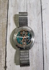 VTG Bulova Accutron 214 Spaceview 1976, N4 Stainless Steel Watch, No Battery