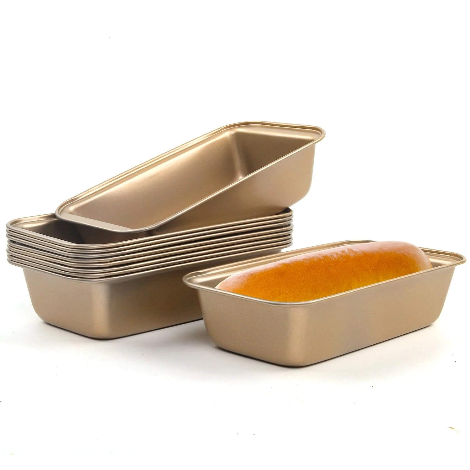 Bread Loaf Pan,10 Pack Nonstick Loaf Baking Pan 9.5 x 5 Inch Loaf Pan Homemad...