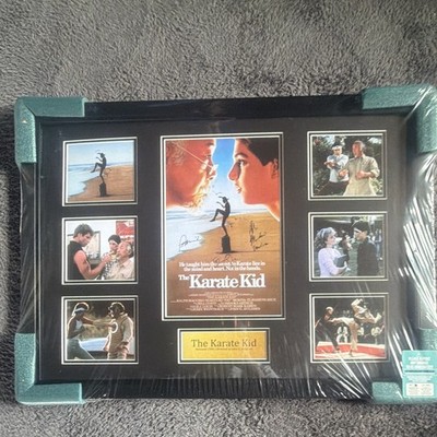 The Karate Kid gerahmtes Filmposter Collage 1984 Filmszenen Querformat schwarz