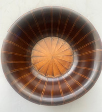 Rare Georgian wooden bowl Inlaid like a Tea Caddy - old restorations-refinish