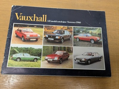 Vauxhall komplette Modellpalette 1980 mit Chevette Astra Cavaliar Carlton und Roy