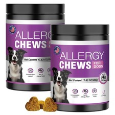 Dog Allergy Chews 500PCs,Dog Allergy and Itching Skin Relief Anti Itch Aller ...