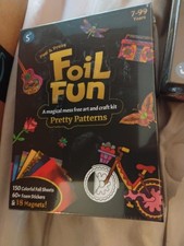 Foil Fun - Pretty Patterns, 18 DIY Magnets Mess-Free Art FREE SHIPPING SALE
