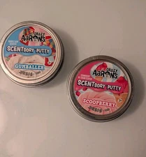 Crazy Aaron's Scentsory Putty Mini Tin 2 Pack Gumballer And Scoopberry .29oz
