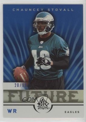 2005 Upper Deck Reflections Future Blue 20/99 Chauncey Stovall Rookie RC 0a1