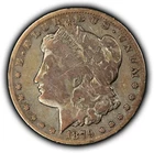 1879-CC $1 Morgan Silver Dollar - Authentic VG Key Date Carson City - SKU-B5226