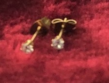 Minimalist Geometric Zircon Stud Earrings - Titanium Steel Hypoallergenic