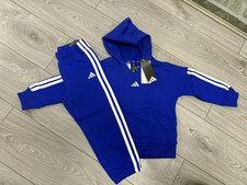 BRAND NEW BABY BOYS SIZE 3-4 YEARS ADIDAS HOODED TRACKSUIT / JOGGER SET / HOODIE