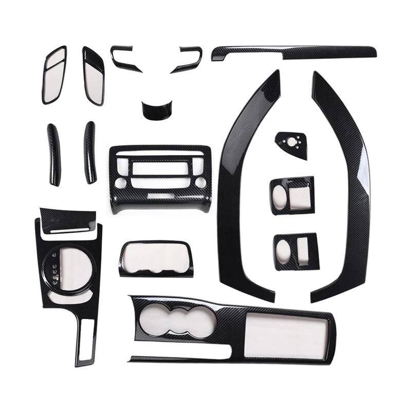 For Audi TT MK2 8J 2008-2013 ABS Carbon Fiber Interior Gear Trims Stickers
