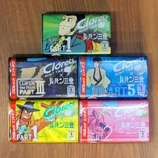 Lupin The 3rd ルパン三世 CLORETS MINTS Lupin TV Series 1 2 3 4 5 Full Set of 5 2019