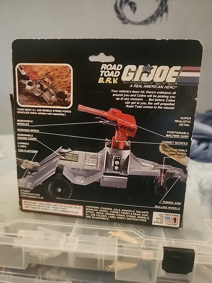 GI Joe Road Toad B.R.V. Complete w/ Box 1987 ARAH Hasbro Free Shipping - Image 3 of 4