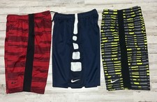 Youth Medium M Basketball shorts Nike Elite Dri-fit lot 3 bundle athletic Neon