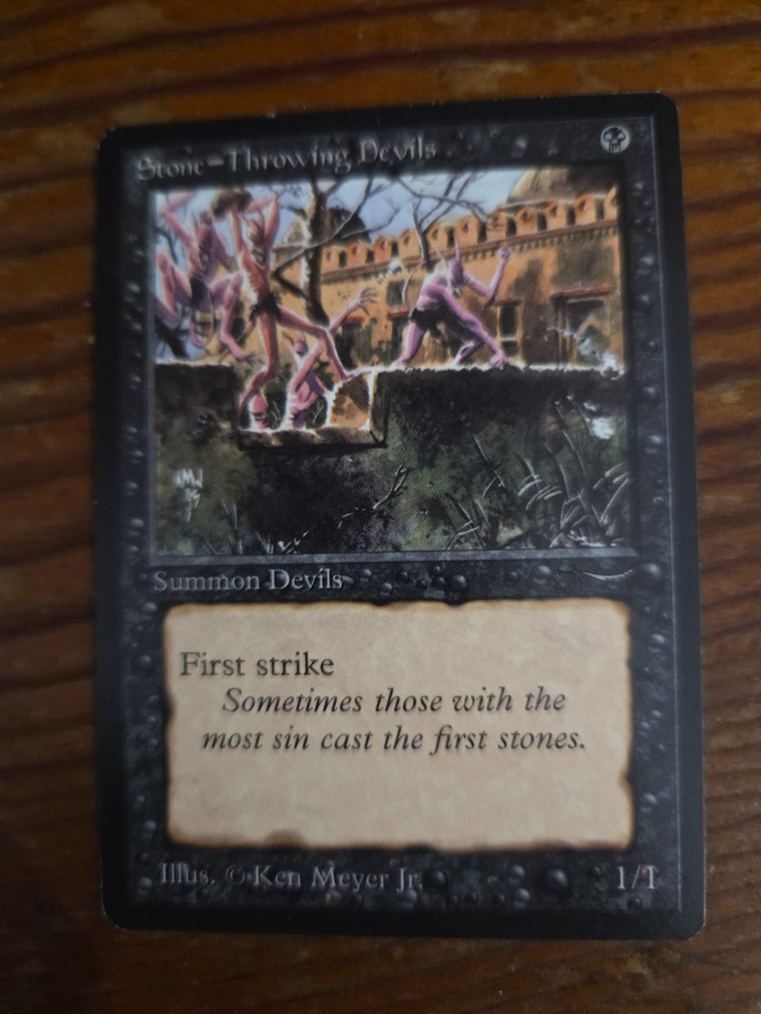 Stone-Throwing Devils 1993 Arabian Nights Base (Dark) Price Guide