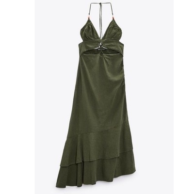 flowy dresses wedding PRETTYGARDEN Women's Tulle Midi Dress Sleeveless Smocked Ruffle Mesh F main image 1