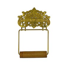 Wall Mounted French Victorian Style Brass Toilet Paper Holder