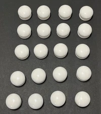 Porcelain Ceramic Drawer Pull Cabinet Knobs Hardware White  Lot Of 20