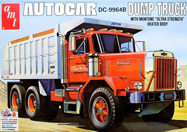 Autocar DC-9964B Dump Truck Kipplaster Lkw 1:25 Amt Model Kit Bausatz AMT1150-image