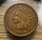 1897 Indian Head Cent - Actual Coin Shown - Free Shipping & Tracking INV#102