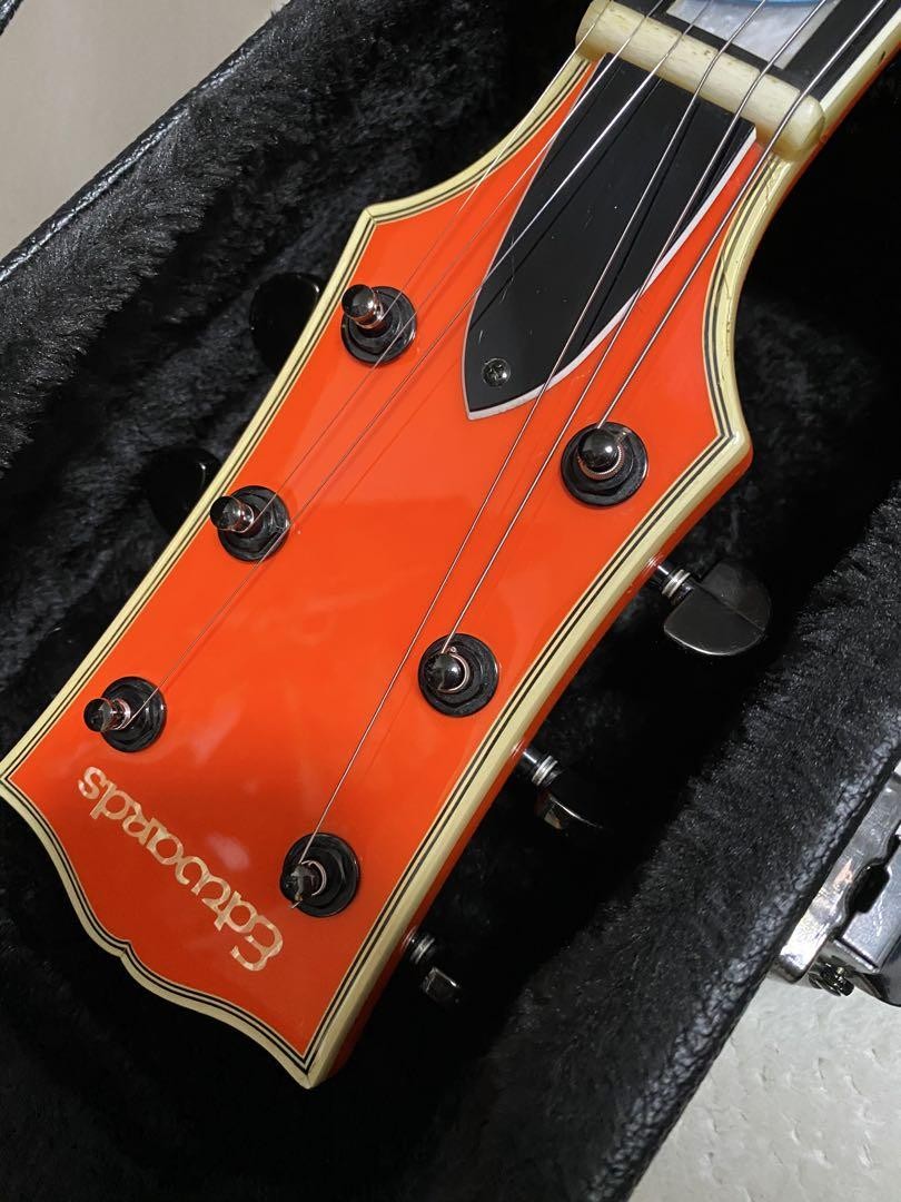 やまけん Electric Guitar Edwards Ken Yokoyama Orange Les Paul | eBay