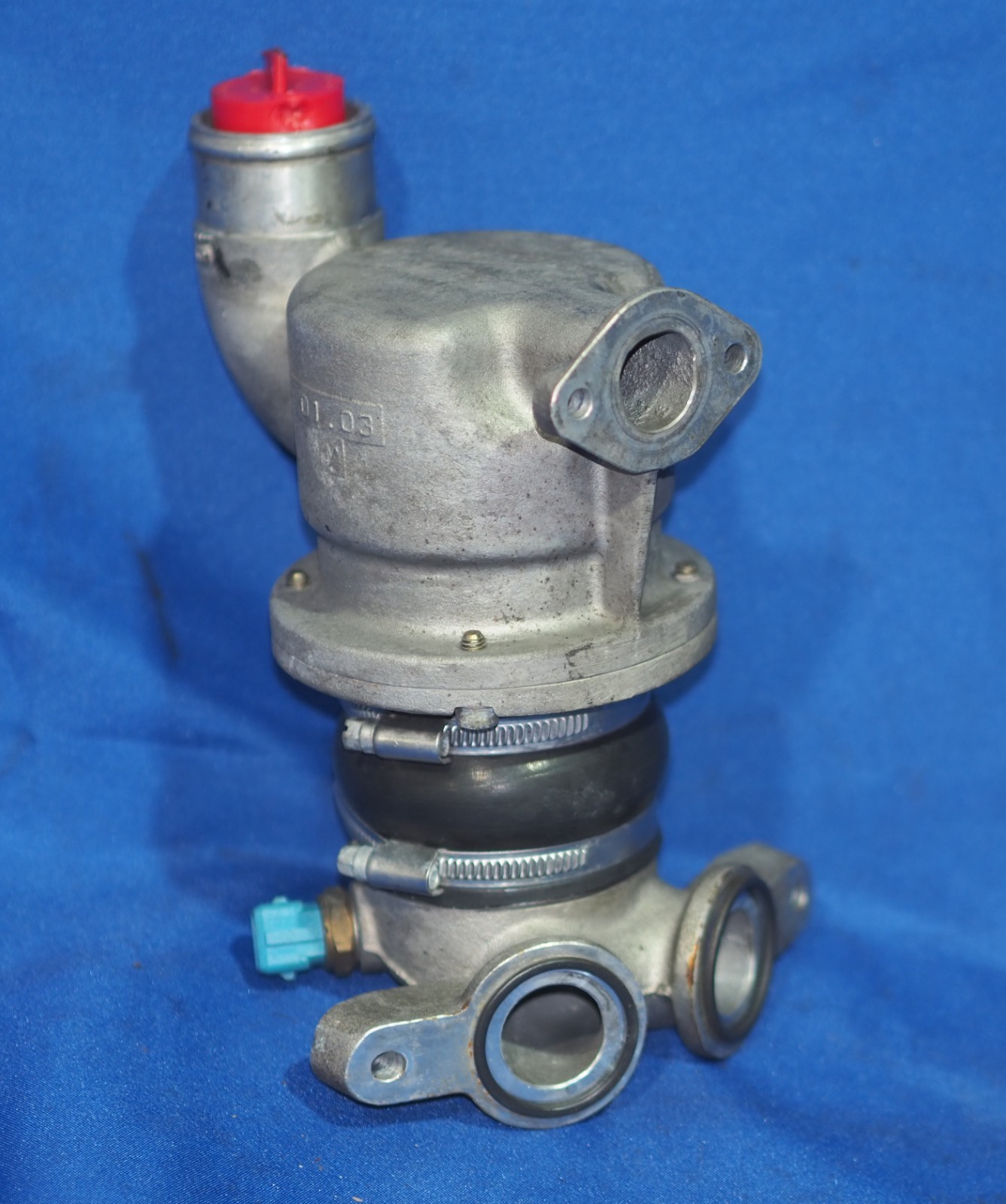 2001-2005 Lamborghini Murcielago 6.2L L535 Complete Thermostat Assembly OEM Good