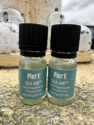 Pier 1 Imports Home Fragrance Oil 9.7mL Sea Air Lot Of 2 Diffuser Potpourri NEW