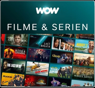 WOW Filme und Serien inkl. WOW Premium - 6 Monate Gutscheincode