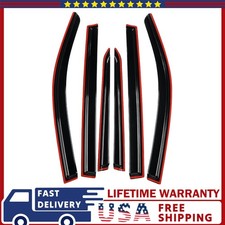 Rain Guards Vent Visors Shade Deflector For 2016-2022 Honda Pilot Black Rain Guards Vent Visors Shade Deflector For 2016-2022 Honda Pilot Black