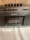 Sony CFS-204 Boombox AM/FM Radio Cassette Recorder Parts Repair Radio Works