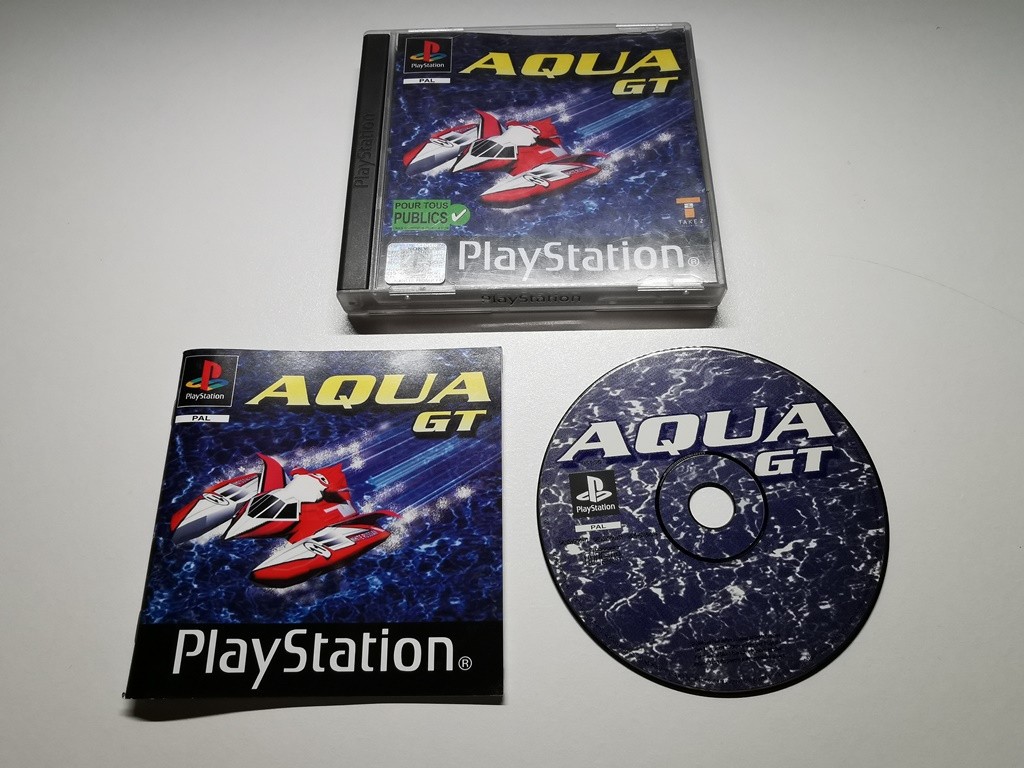jeu AQUA GT pour Playstation 1 ps1 psx ps one course bateau hors bords COMPLET