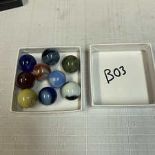 Vintage Marbles Lot Assortment Large Shooter Marbles B03 Uranium UG