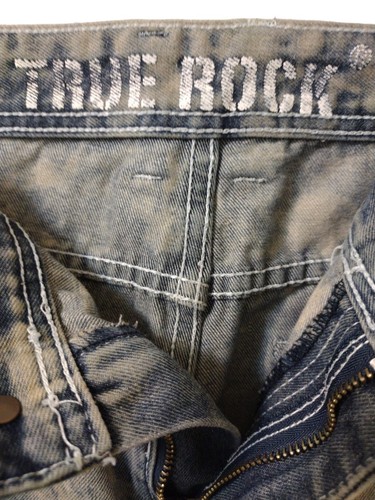 True Rock Herrenjeans Distressed Acid gewaschen Größe 36x30 - Bild 6 von 7