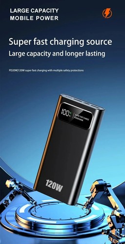 200000mah 120W Power Bank Super Fast Charging High Capacity Battery Digital - 第 14/18 張圖片
