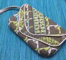 Vera Bradley Sittin In A Tree Flapper Muñequera Cartera Bolso Pájaros Perdices Palomas