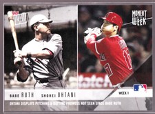 Shohei Ohtani Angels Rookie Babe Ruth 2018 Topps Now Moment of the Week MOW-1 RC