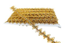 Metallic & Sequin Braid Trimming Reel Rolls 10 Metre 25mm Sewing Wedding 1702 UK