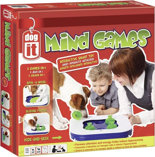 Dogit Mind Games Dog Toy Puzzle 3-in-1 Fun Interactive Hide Find Treats Puppy