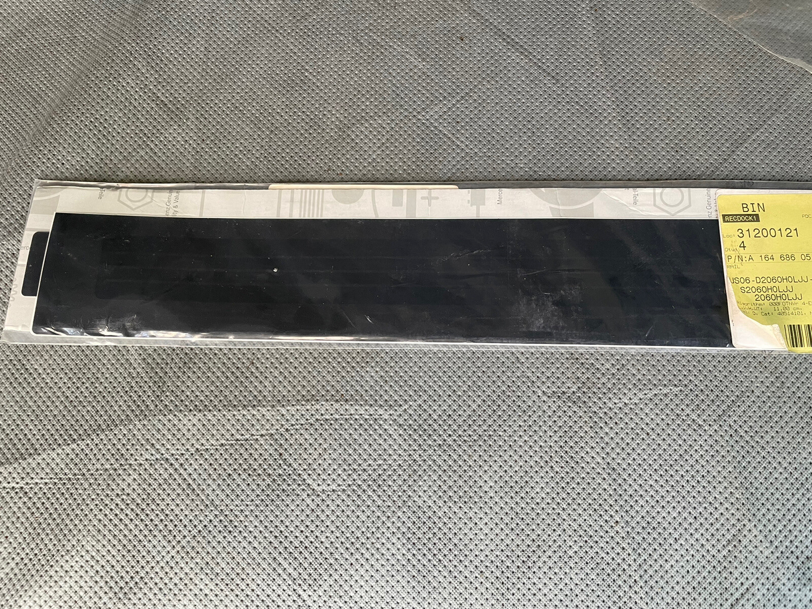 Mercedes-Benz A1646860536 9C26 W164 Rail Applique Adhesive New OEM 
