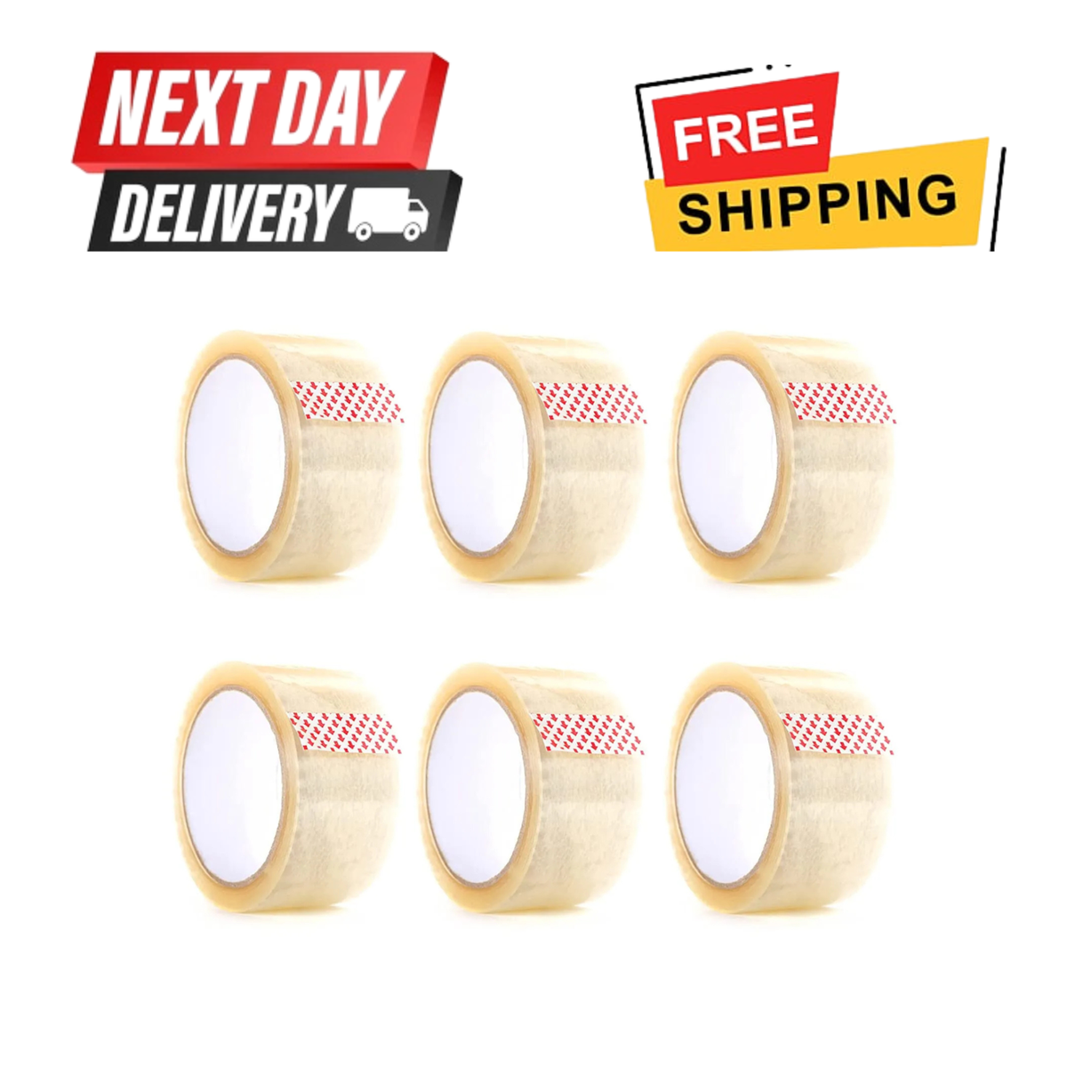 Clear Packing Parcel Tape 48mm X 66m Pack Of 6 - Foto 2