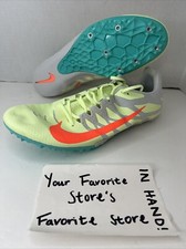 Nike Zoom Rival S 9 Track Field Sprinting Shoes Volt Orange Mens Size 14 NEW
