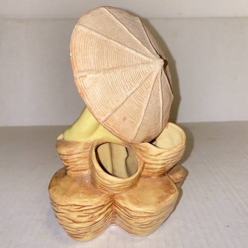 Vintage SBM Calif Stewart B McCulloch Asian Girl with Baskets Planter - Picture 8 of 14