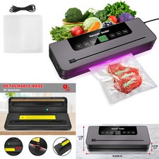 Vacuum Food Sealer Automatic Manual Vacum Sealer Dry Wet Pack Machine + 10 Bags