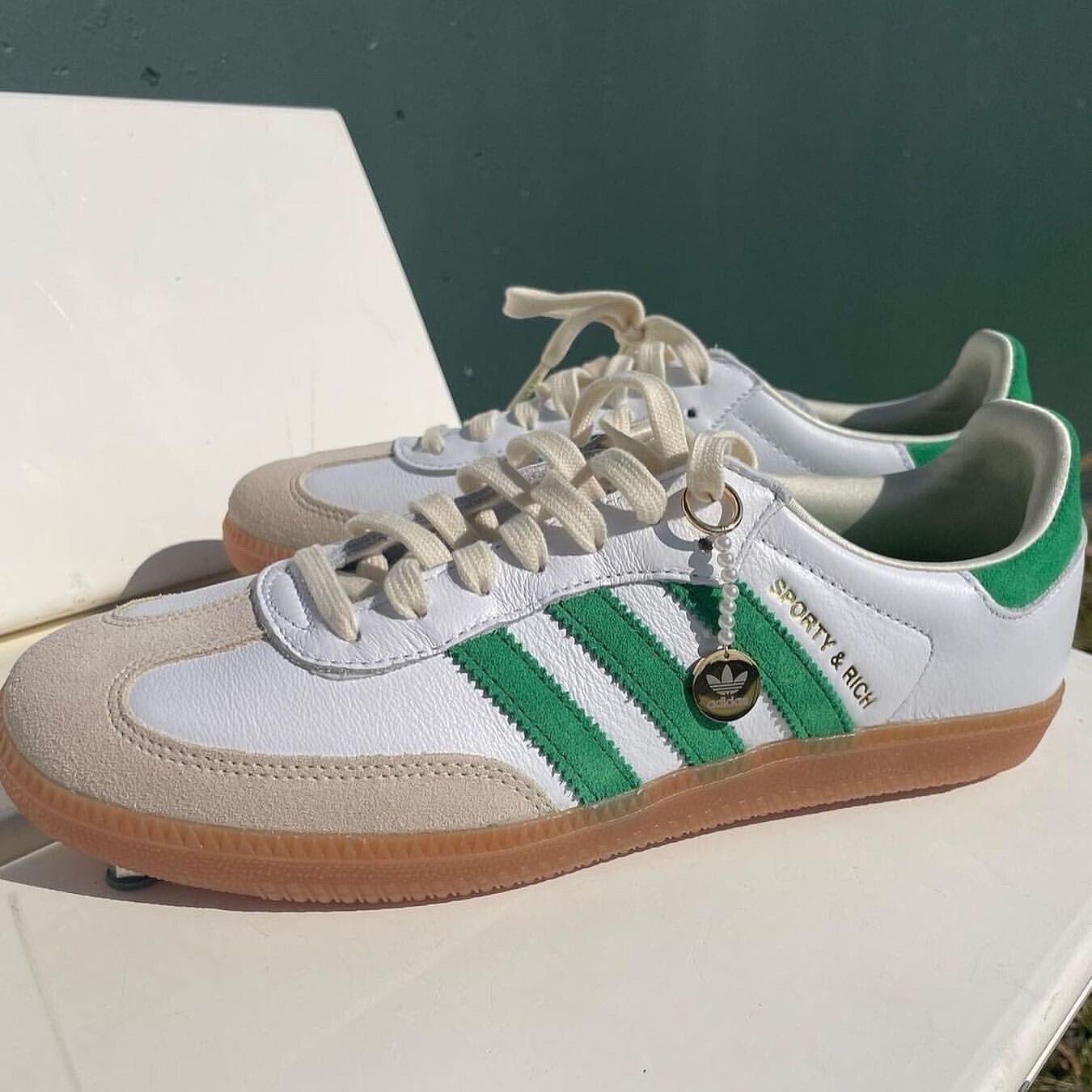 Size 11 - adidas Samba OG x Sporty & Rich White Green 2022 | eBay