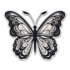 4 adesivi auto 18 x 18 cm adesivi farfalla animali adesivi