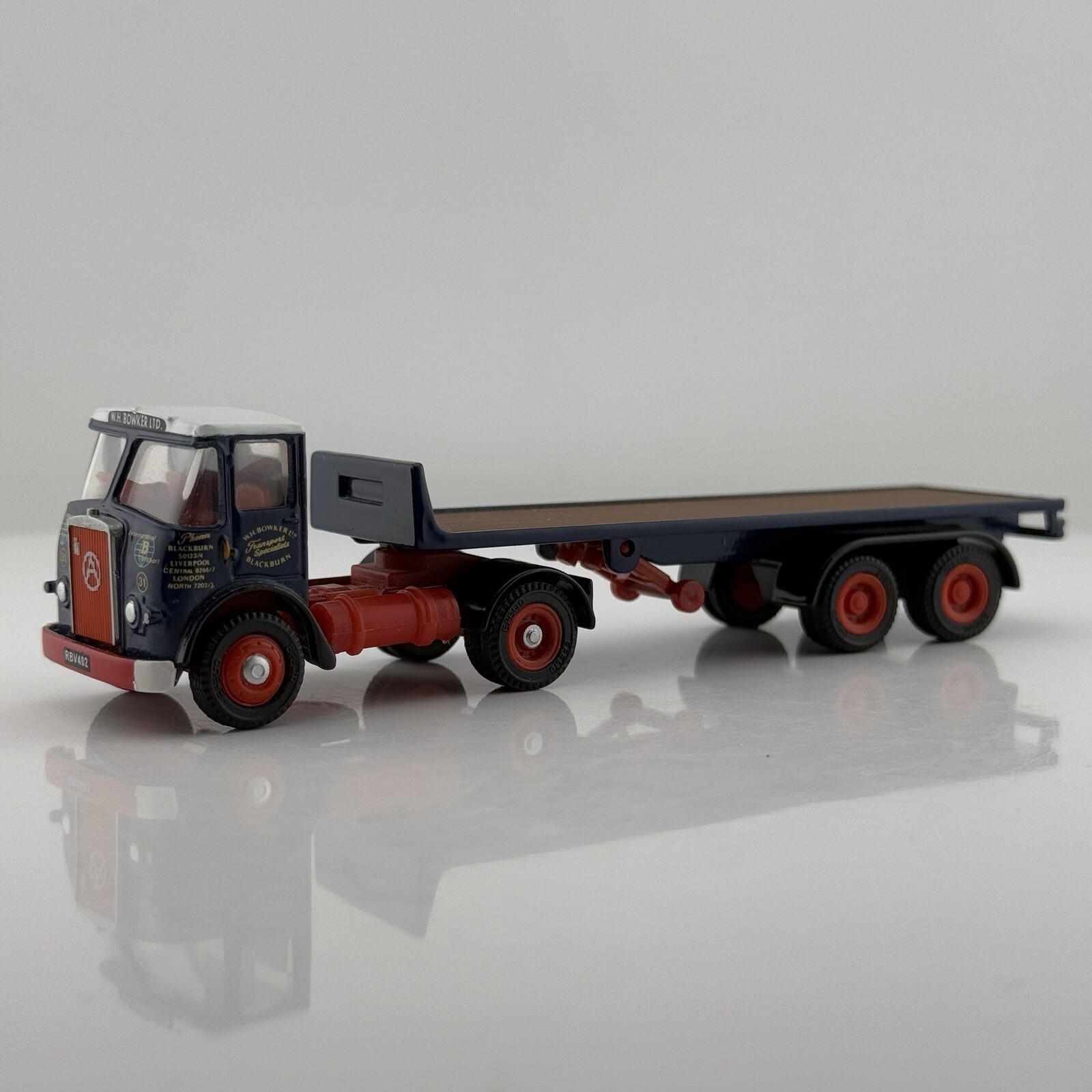 EFE 19302 ATKINSON FLATBED SEMI-TRAILER W. H. BOWKER - Missing Load-image