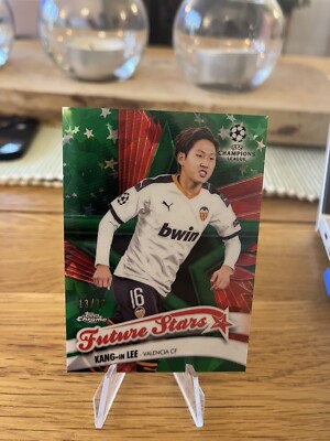 2019-20 Topps Chrome UCL Sapphire Ed. Green Future Stars Kang-In Lee /75 SAUBER