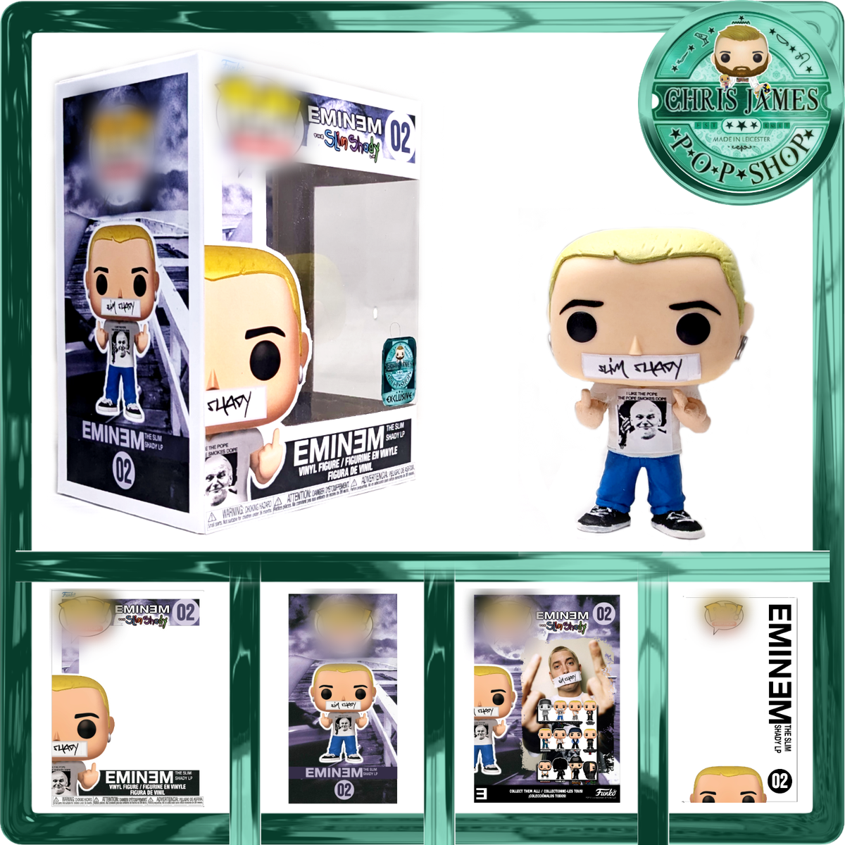 Eminem | Funko Pop | Figure | Hand-Painted | CJPS | 8 Mile Eminem | Funko Pop | Figure | Hand-Painted | CJPS | 8 Mile