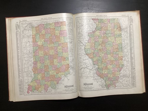 Rand McNally New Ideal State and County Survery Atlas 1910 - Picture 16 of 24