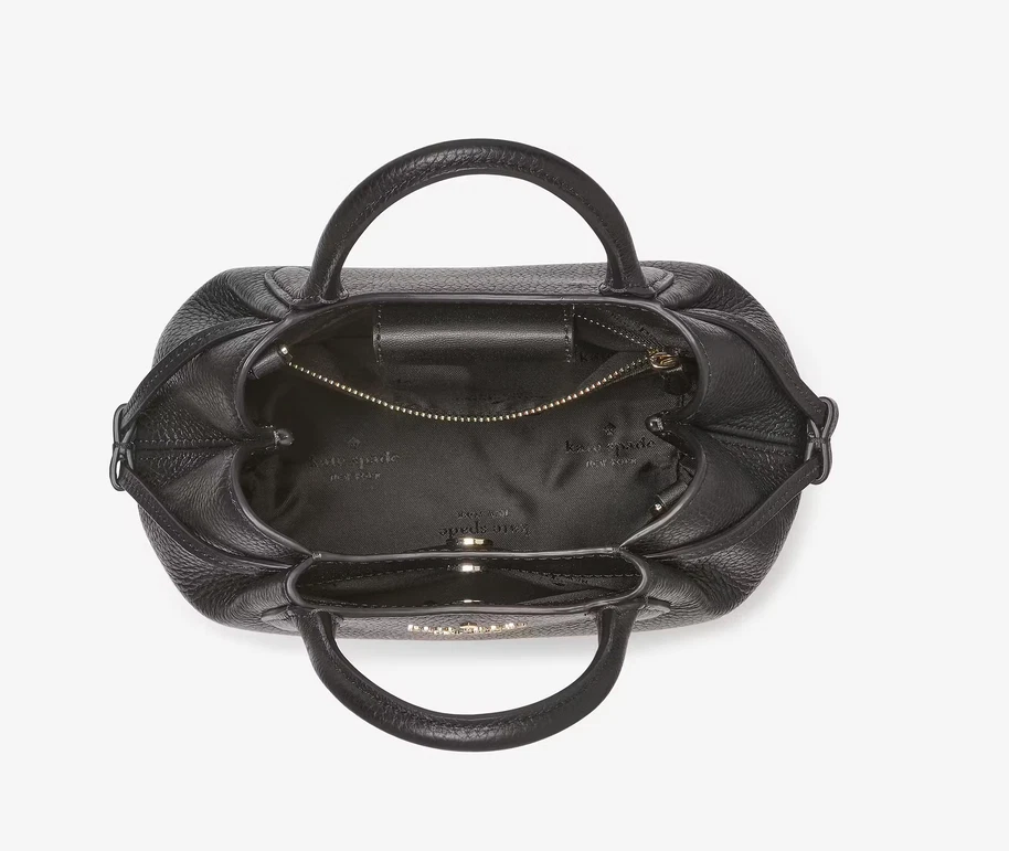 Borsa a tracolla Kate Spade Dumpling Mini in pelle nera KI859